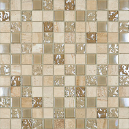 mosaique en pierre naturelle, carrelage mosaique, beige, carrelage sur filet, salle de bain, douche,